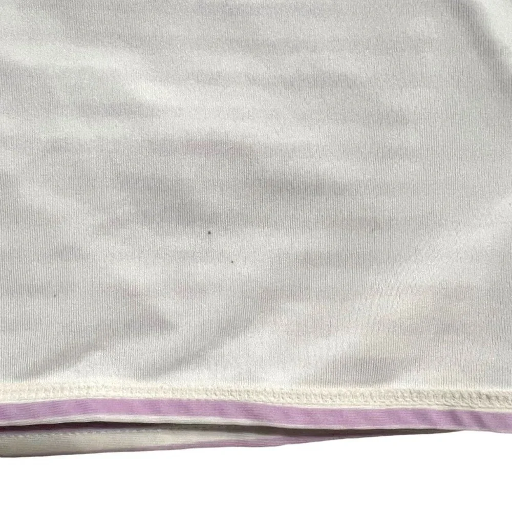Old Navy 12-18m Lavender Striped Starfish Swim Rashguard Shirt